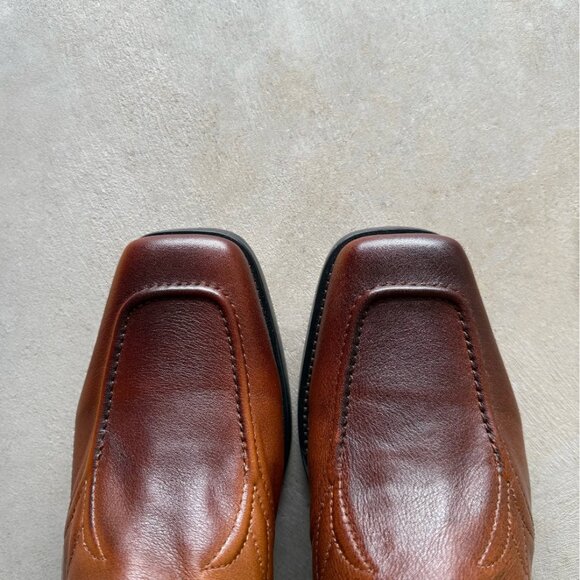 Elysian Brown Distressed Handmade Cowboy Riding Boots - Brand New in Box - Picture 7 of 8